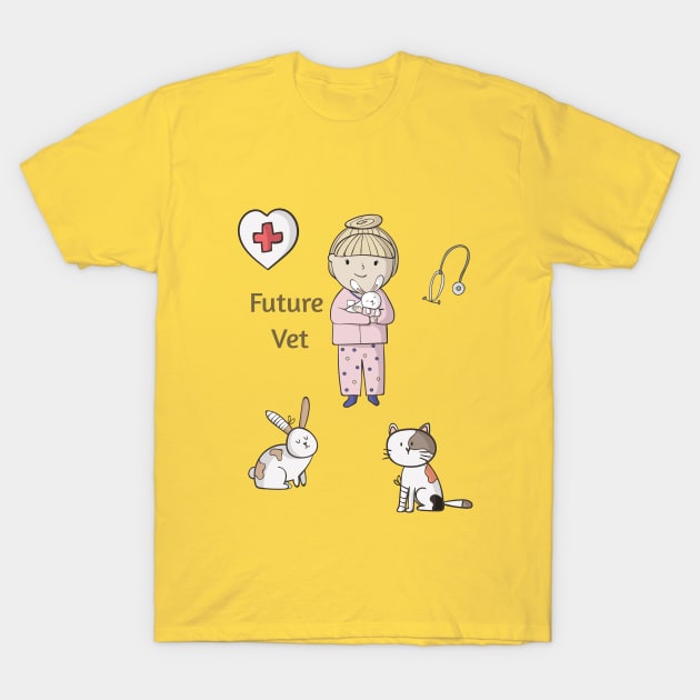 Future Vet Girl Version T-Shirt by SistersTrading84